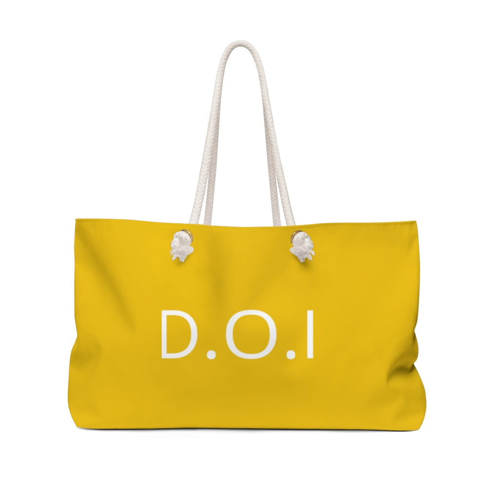 DOI Yellow Weekender Bag