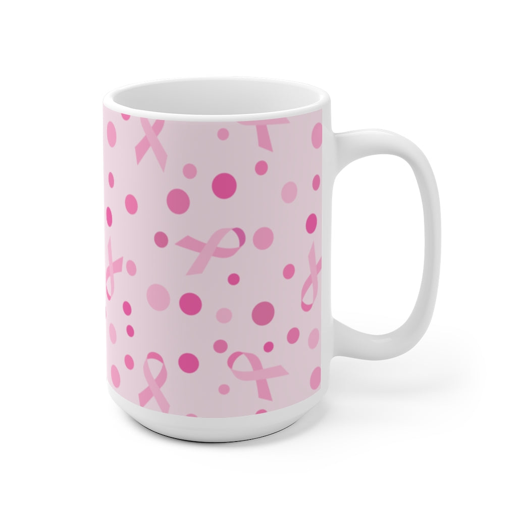 Pink Ribbons Ceramic Mug