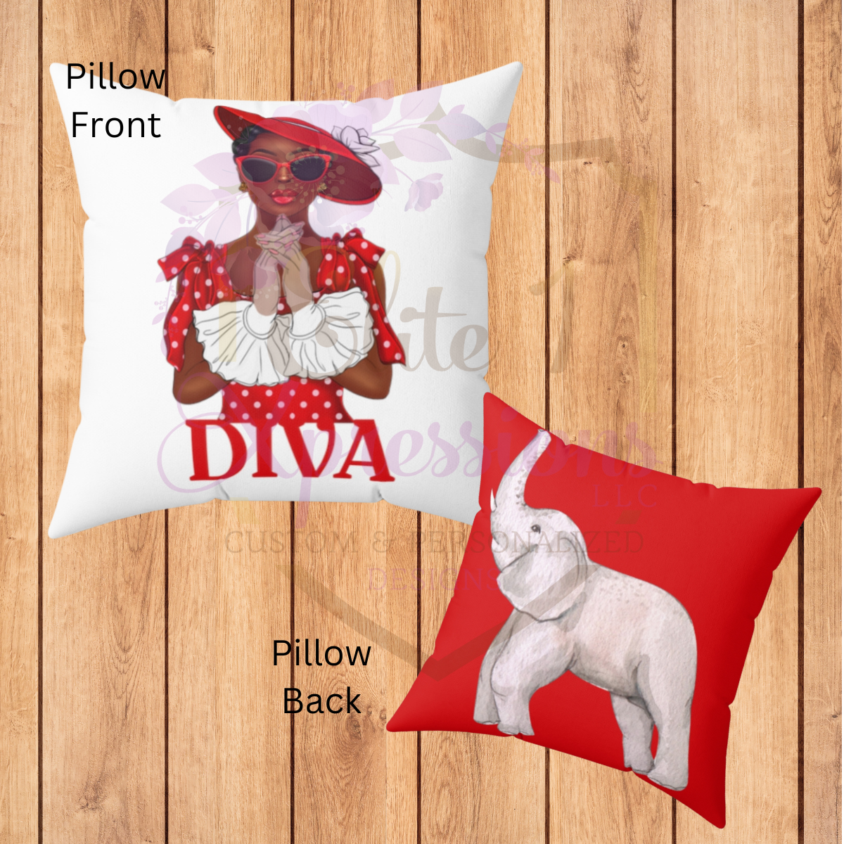 DIVA Polyester Square Pillow