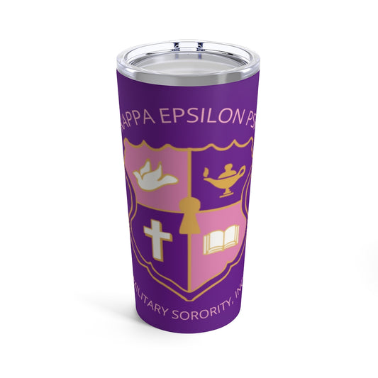 Kappa Epsilon Psi Crest (Purple) Tumbler 20oz