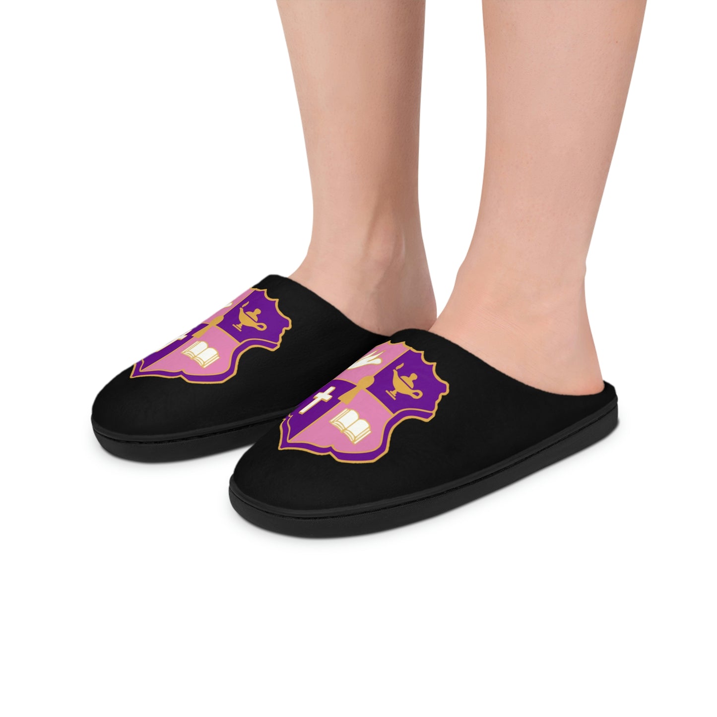 Kappa Epsilon Psi Women's Indoor Slippers ~ Black