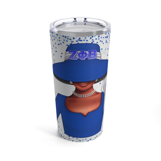 Lady in Blue Tumbler 20oz