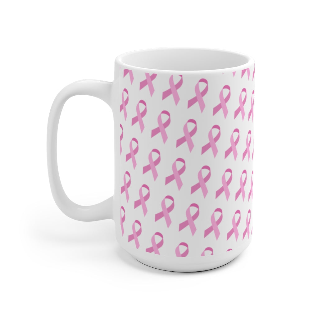 Pink Ribbons v3 Ceramic Mug
