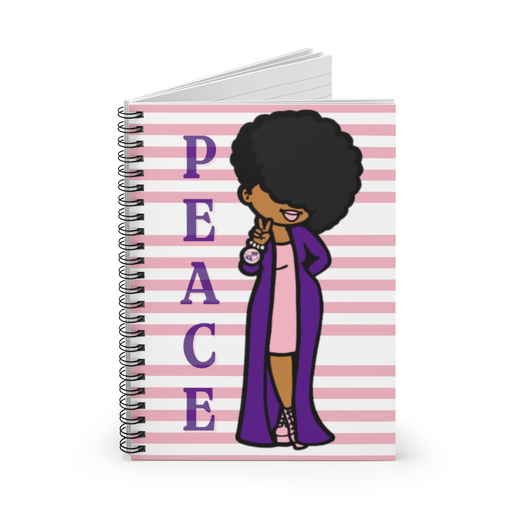 Peace (Pink) Spiral Notebook