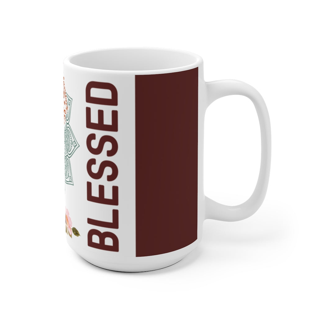 Blessed (Burgundy) Ceramic Mug