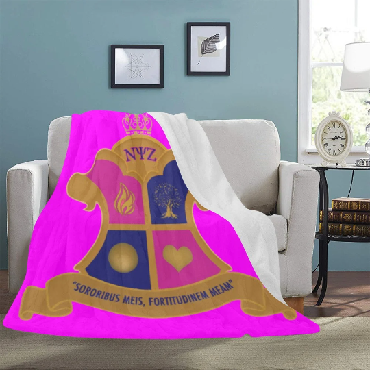 Nu Psi Zeta Ultra-Soft Micro Fleece Blanket