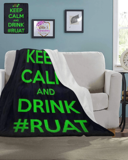 Turtle (ATF) "#RUAT" Fleece Blanket