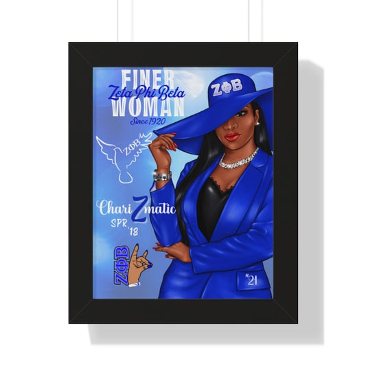 Finer Woman ~ Framed Vertical Poster
