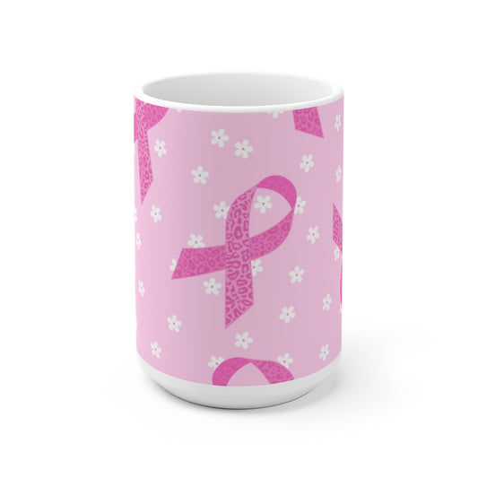 Pink Ribbon v2 Ceramic Mug