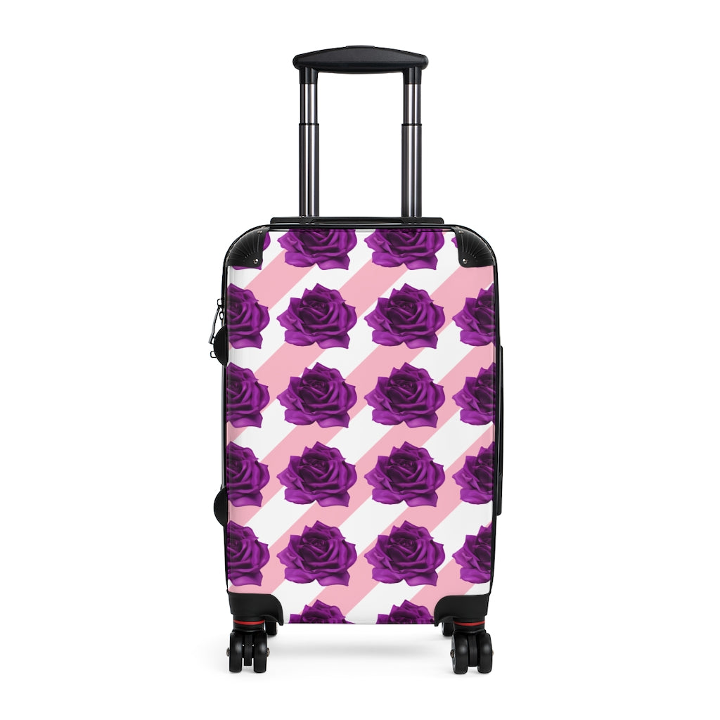 Purple Bloom Cabin Suitcase