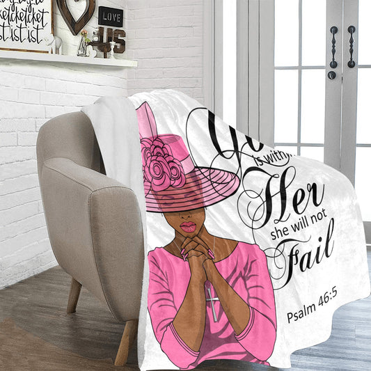 Fleece ~Psalms 46:5 Ultra Soft Blanket