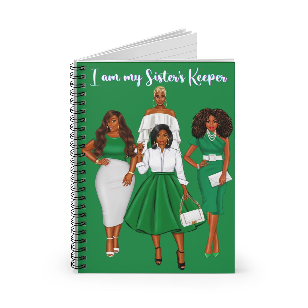 Sister's Keeper (Green) Spiral Notebook