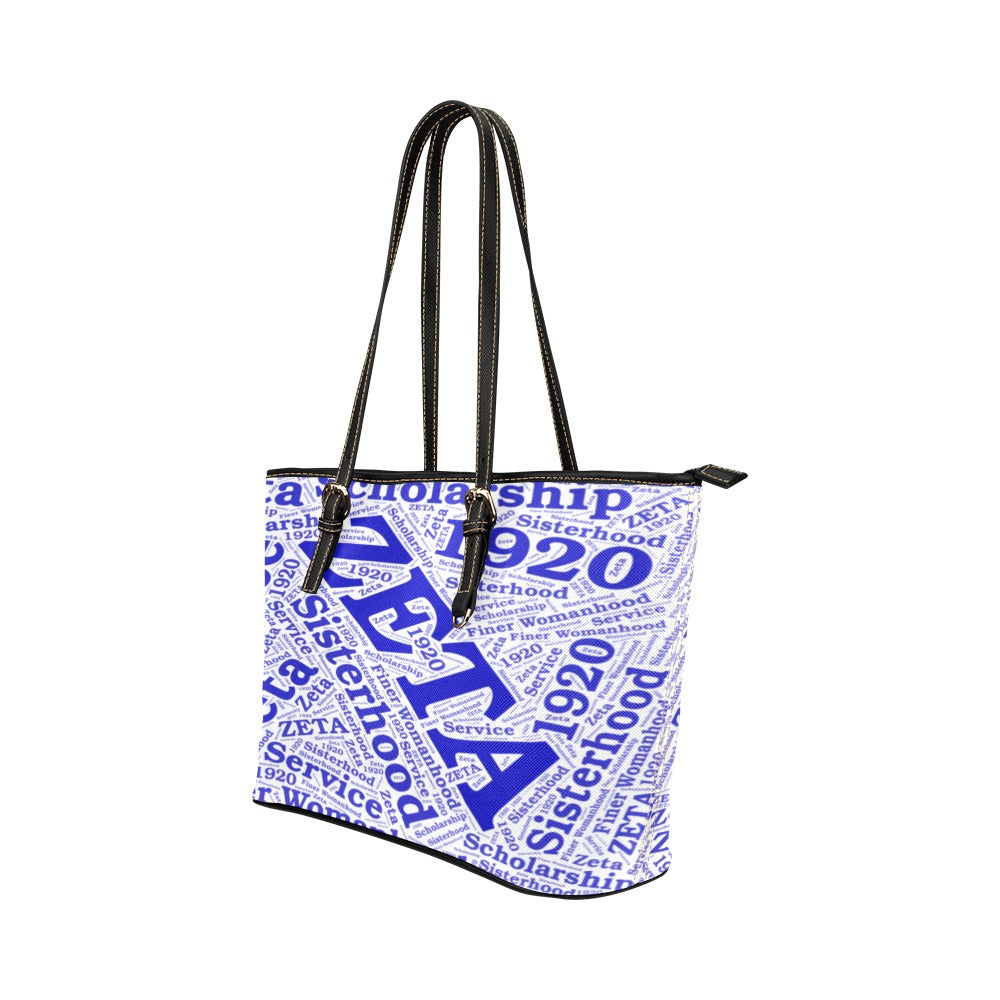 Zeta "Word Art" Tote Bag