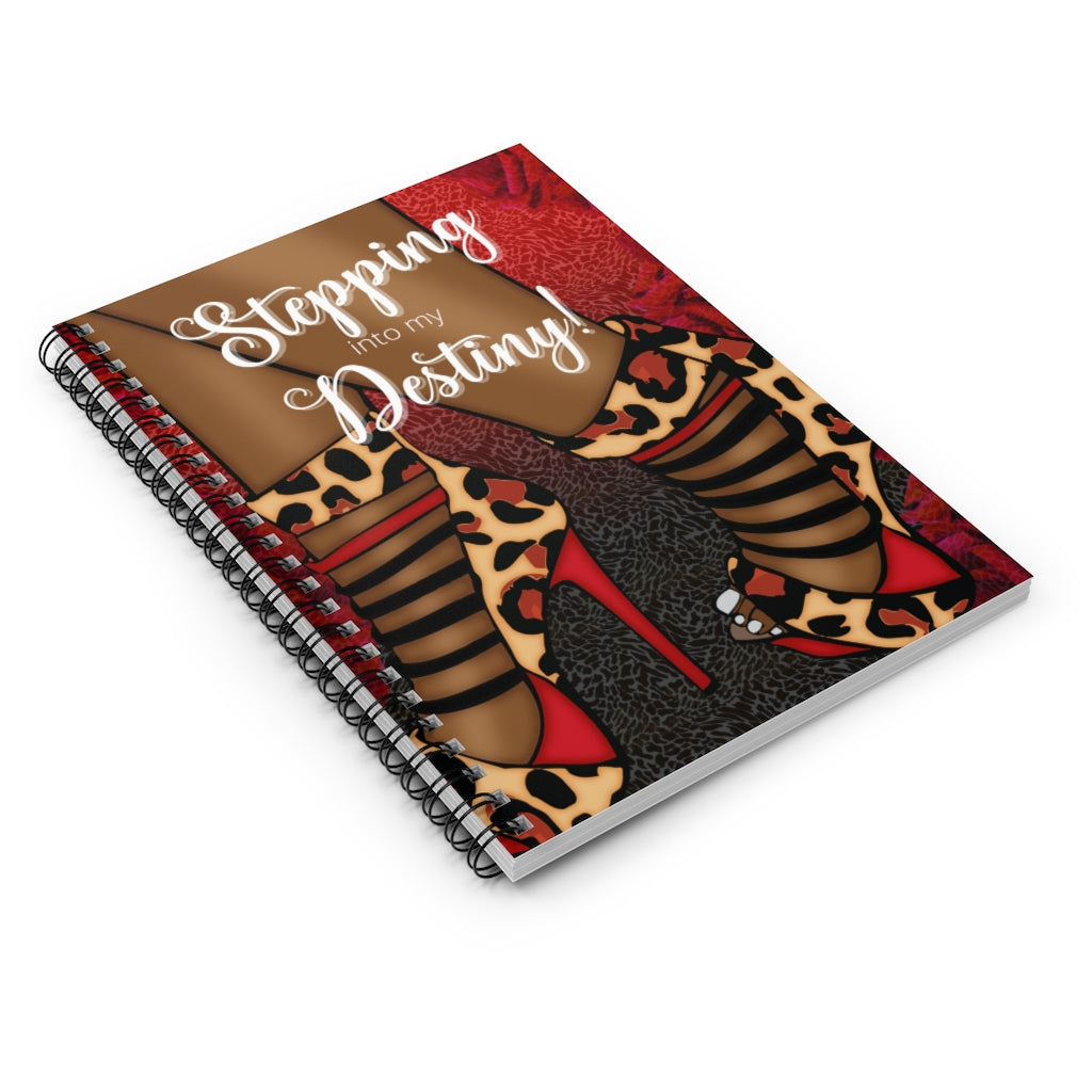 Stepping into Destiny Spiral Notebook